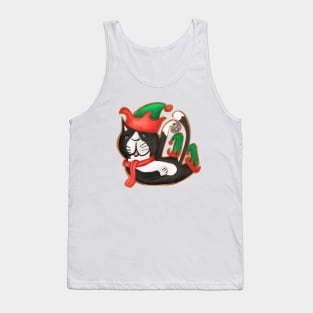 Santa’s cat Tank Top